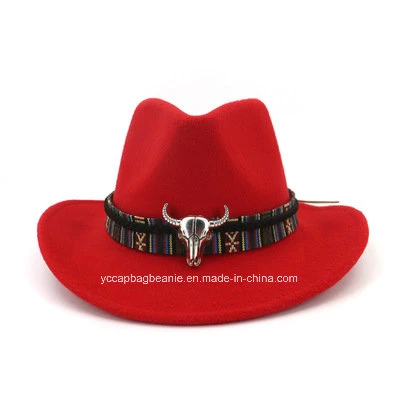 Cappello Fedora da cowboy in pelle alla moda