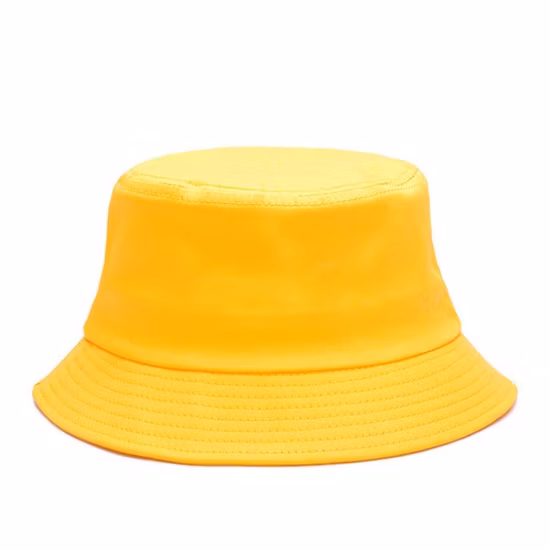 Cappello a secchiello estivo all'uncinetto di design in cotone bianco tinta unita di buon servizio